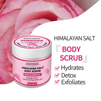 ENVISHA Beauty Health Rose Body Massage Bath Salt Scrub Exfoliating
