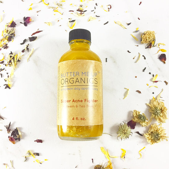 Organic Face Oil for Blemish-Prone Skin / Tea Tree & Neem