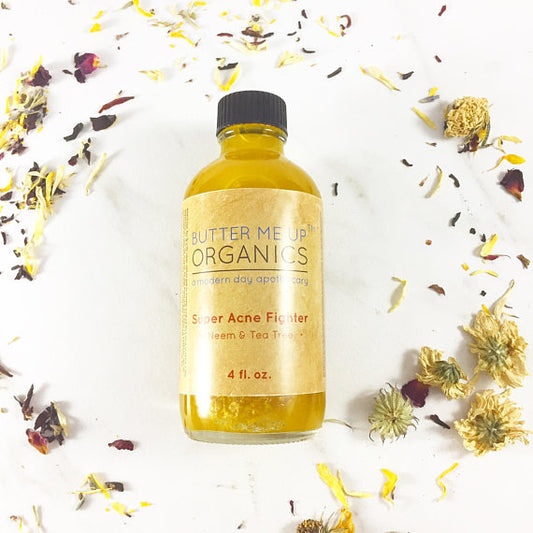 Organic Face Oil for Blemish-Prone Skin / Tea Tree & Neem